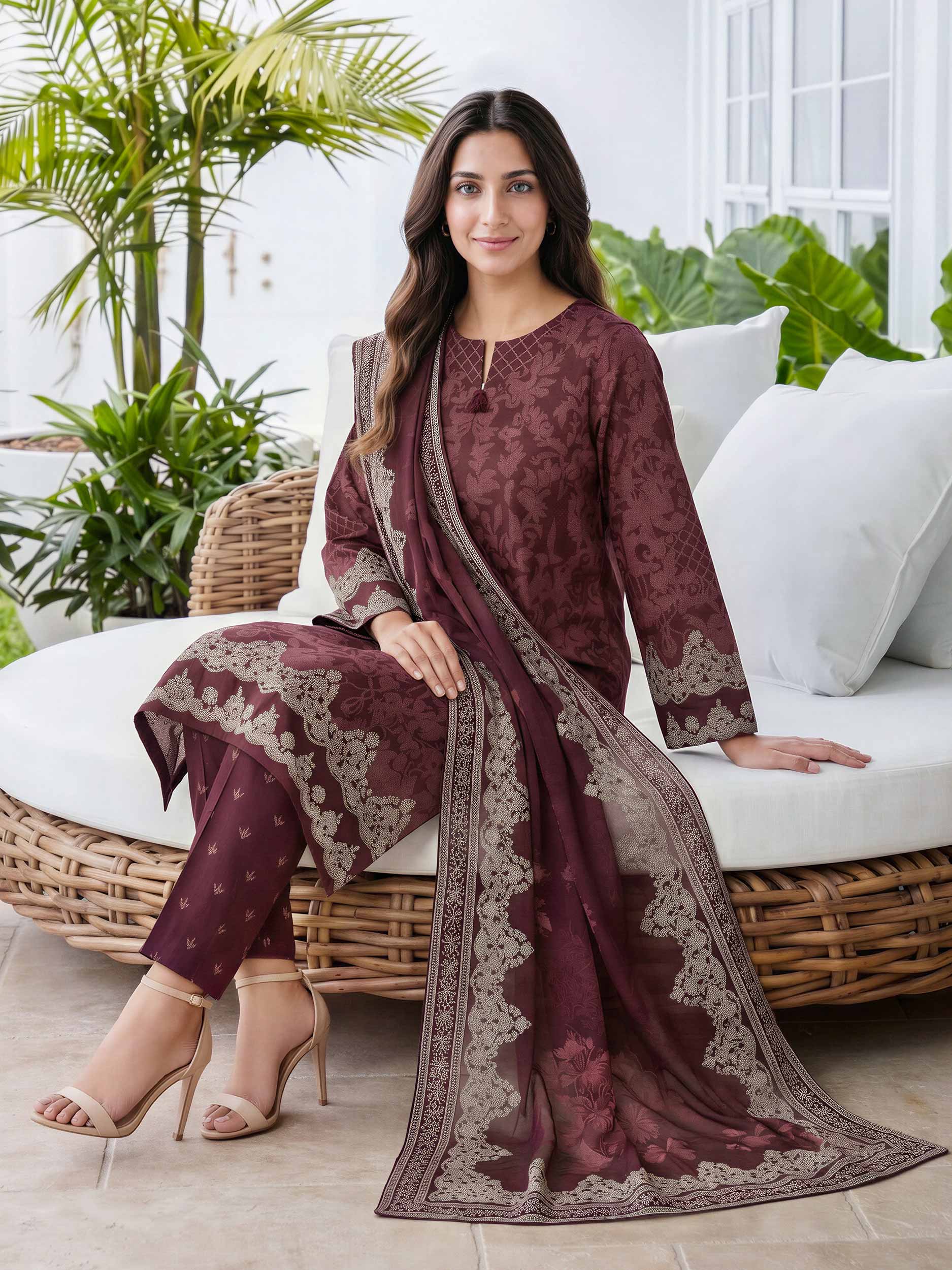 3 Piece Lawn Suit (Unstitched)