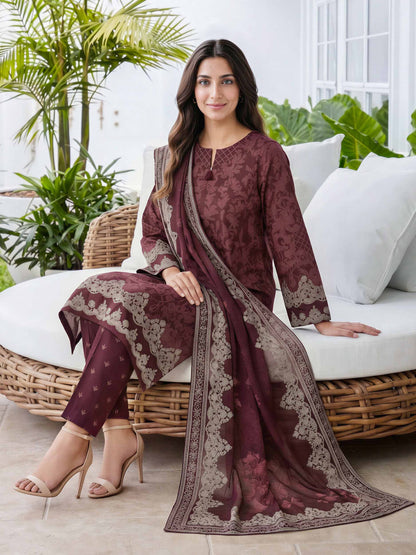 3 Piece Lawn Suit (Unstitched)