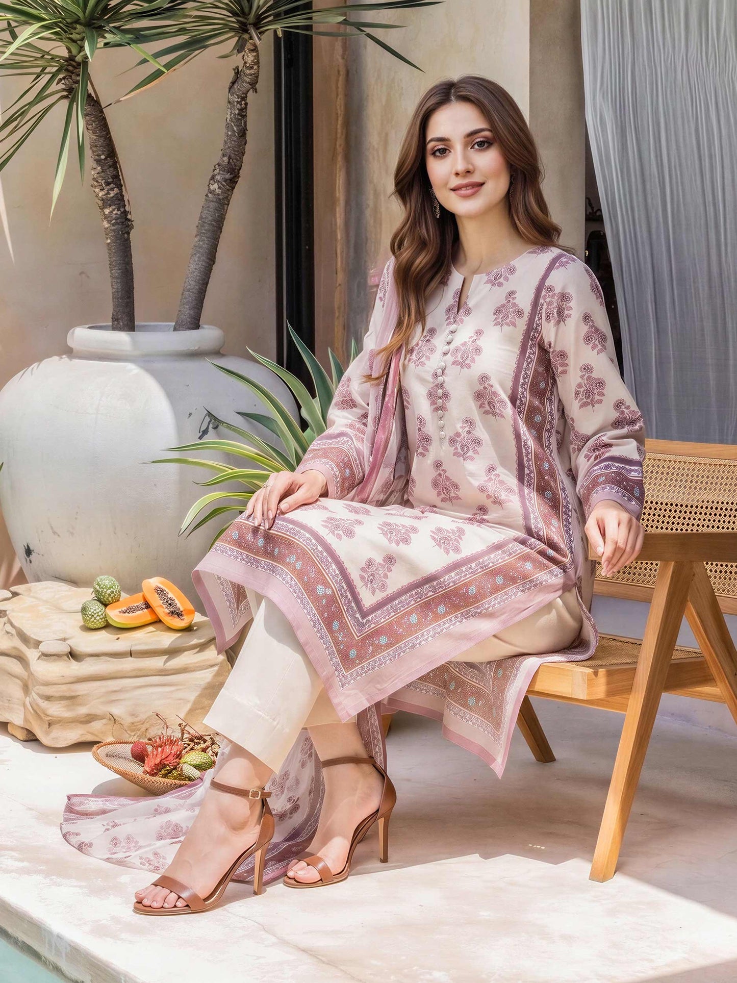 2 Piece Lawn Suit (Unstitched)