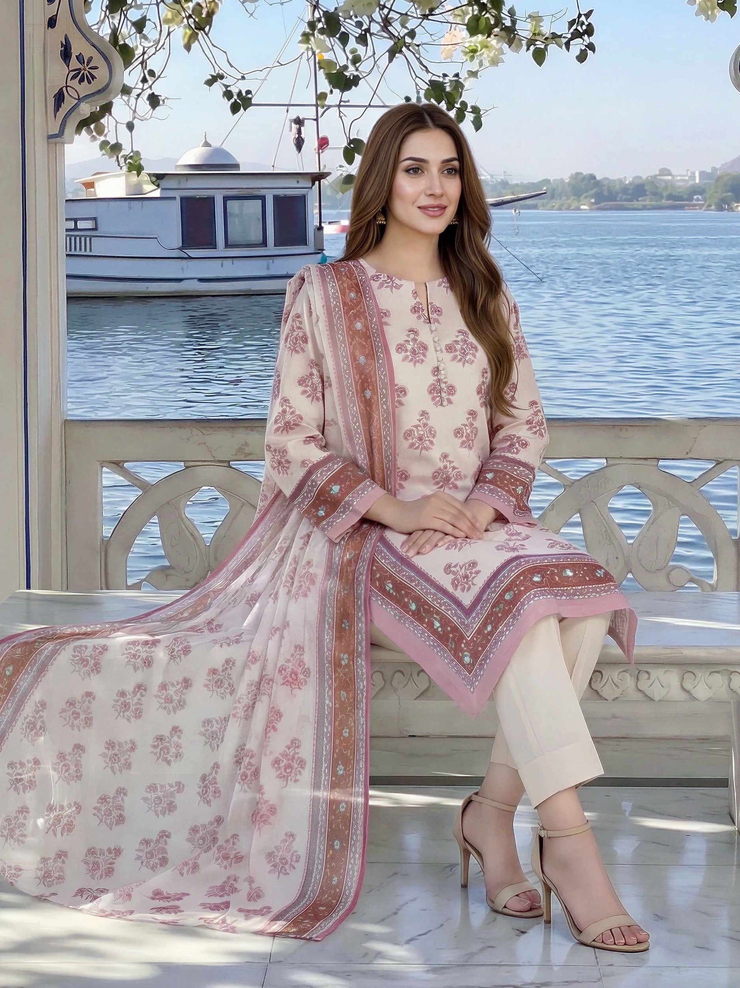 2 Piece Lawn Suit (Unstitched)