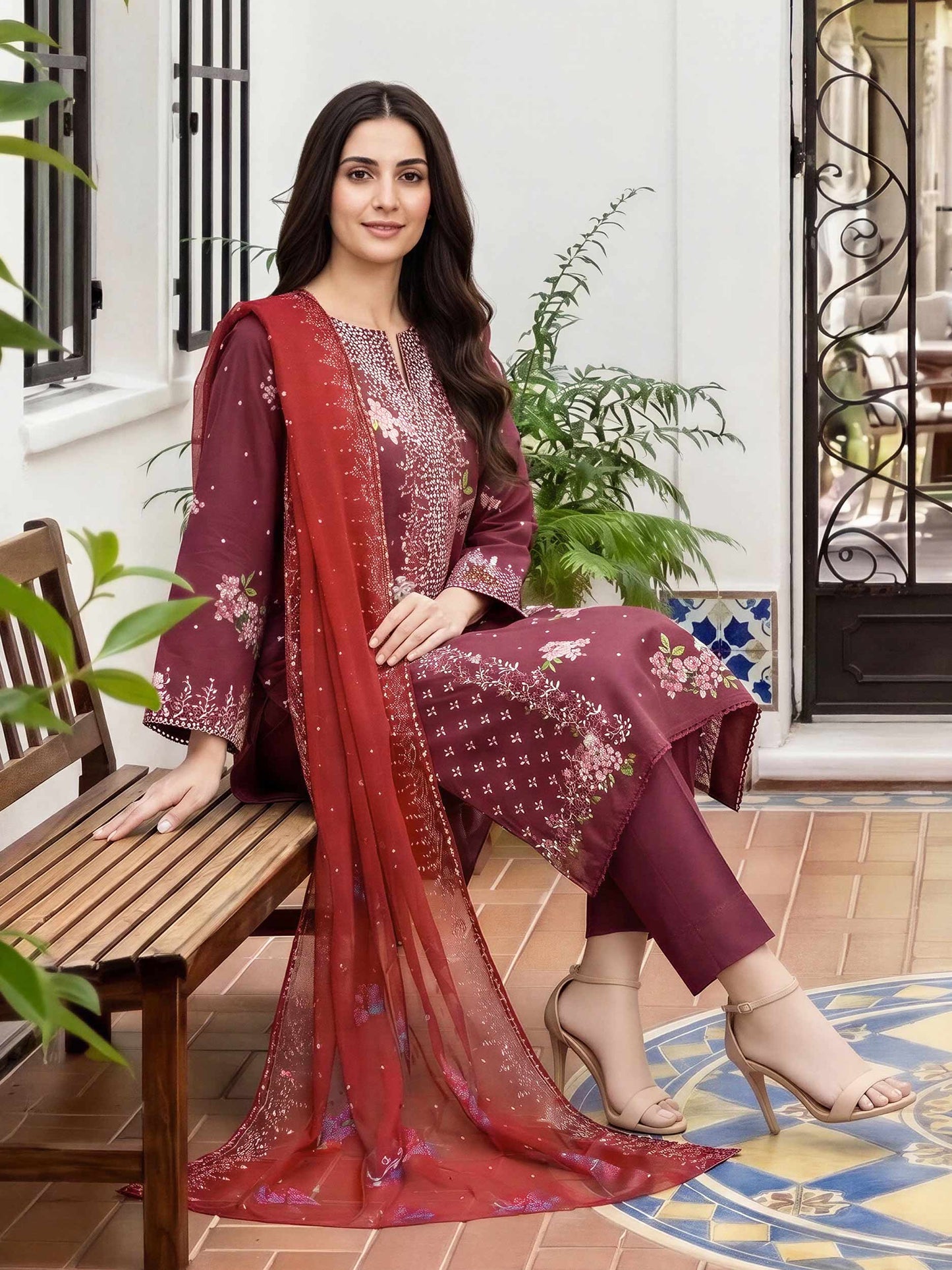 3 Piece Lawn Suit (Unstitched)