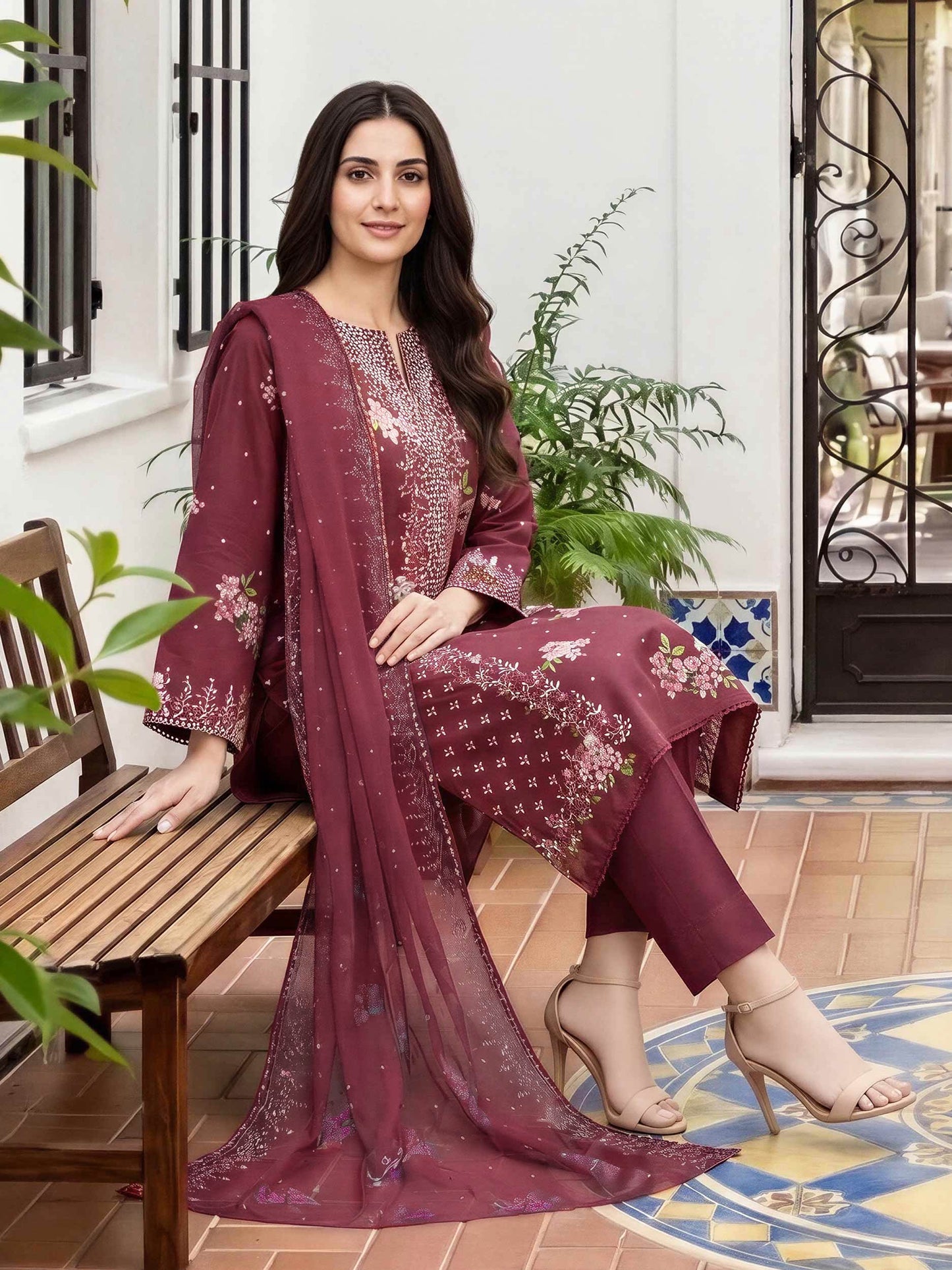 3 Piece Lawn Suit (Unstitched)