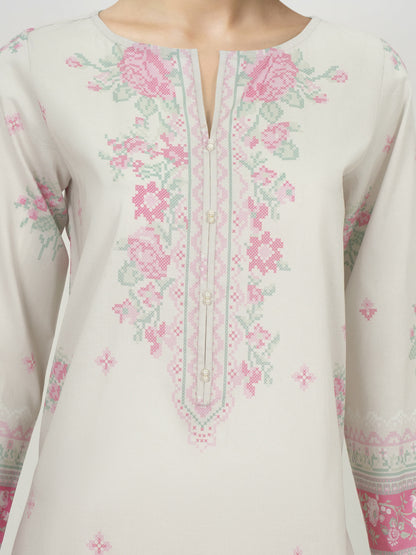 3 Piece Lawn Suit- Printed (Unstitched)