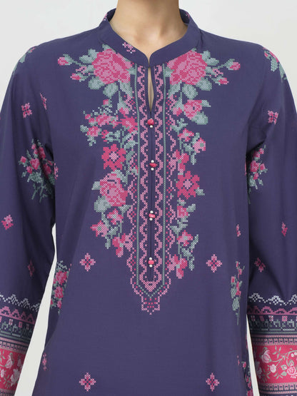 3 Piece Lawn Suit- Printed (Unstitched)