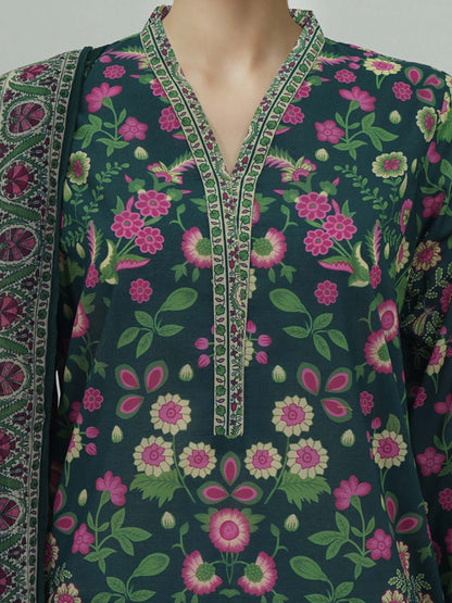 3 Piece Lawn Suit- Printed (Unstitched)
