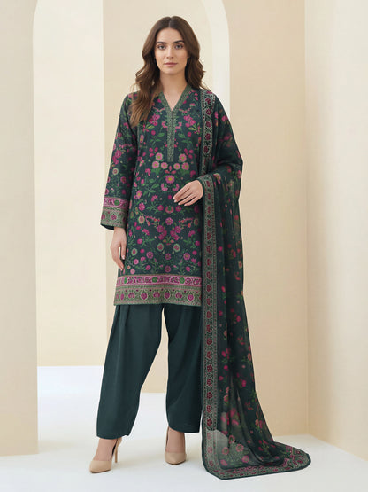 3 Piece Lawn Suit- Printed (Unstitched)