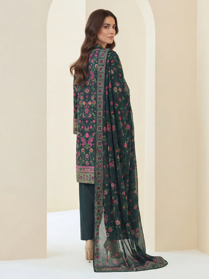 3 Piece Lawn Suit- Printed (Unstitched)