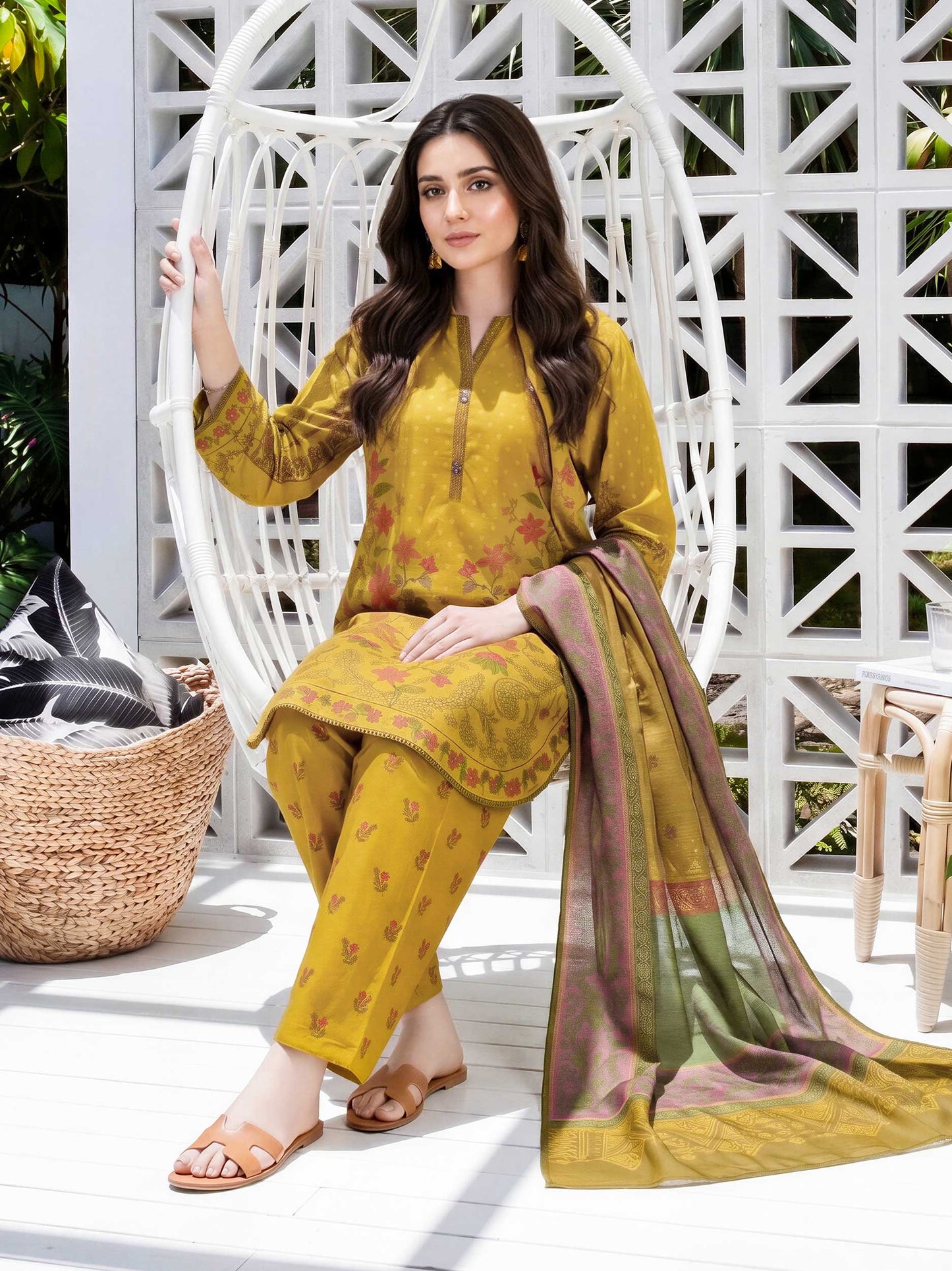 3 Piece Lawn Suit (Unstitched)