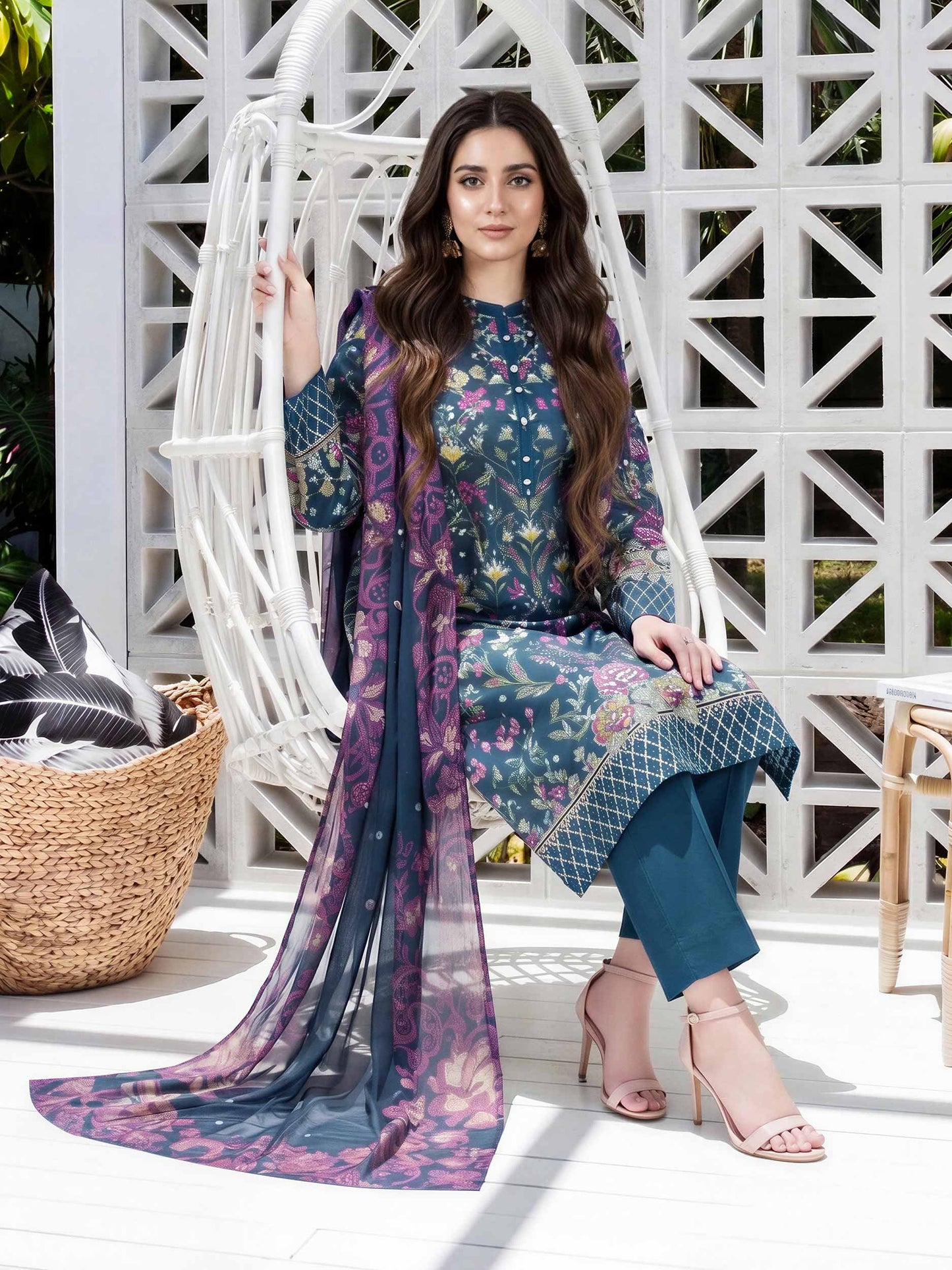 3 Piece Lawn Suit (Unstitched)