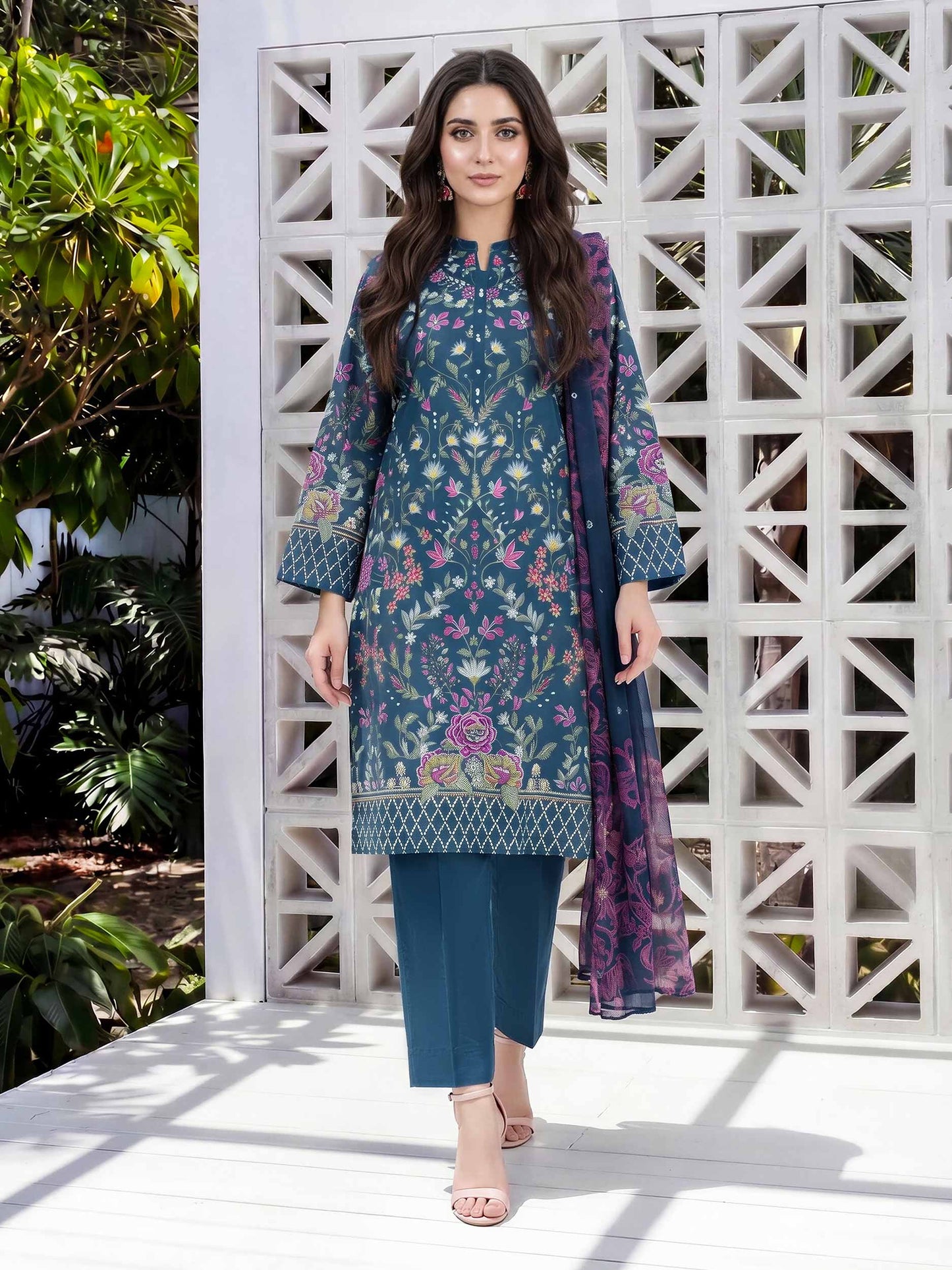 3 Piece Lawn Suit (Unstitched)