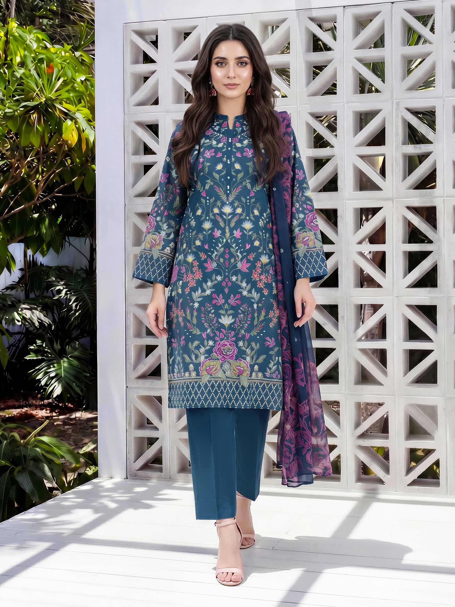 3 Piece Lawn Suit (Unstitched)