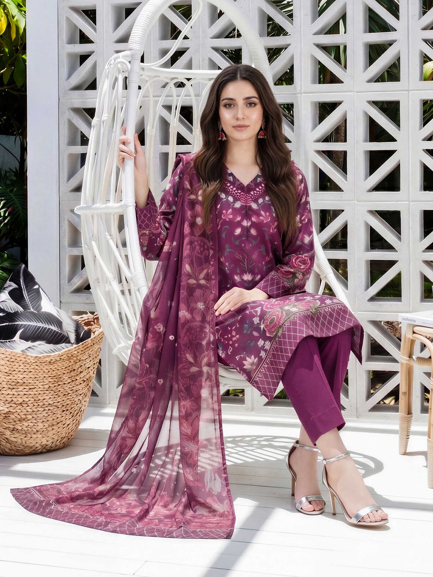 3 Piece Lawn Suit (Unstitched)