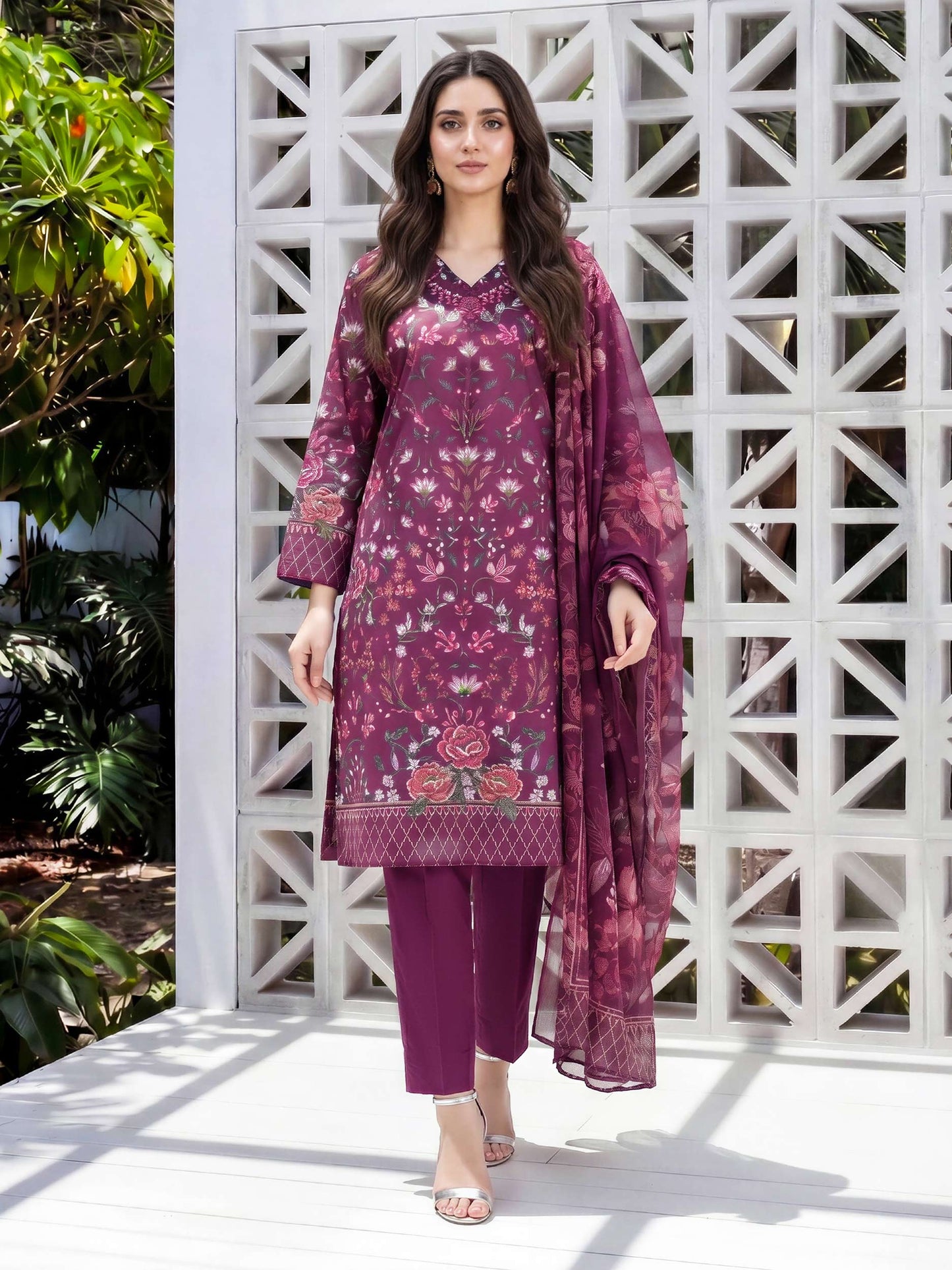 3 Piece Lawn Suit (Unstitched)