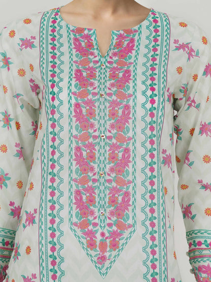 3 Piece Lawn Suit- Printed (Unstitched)