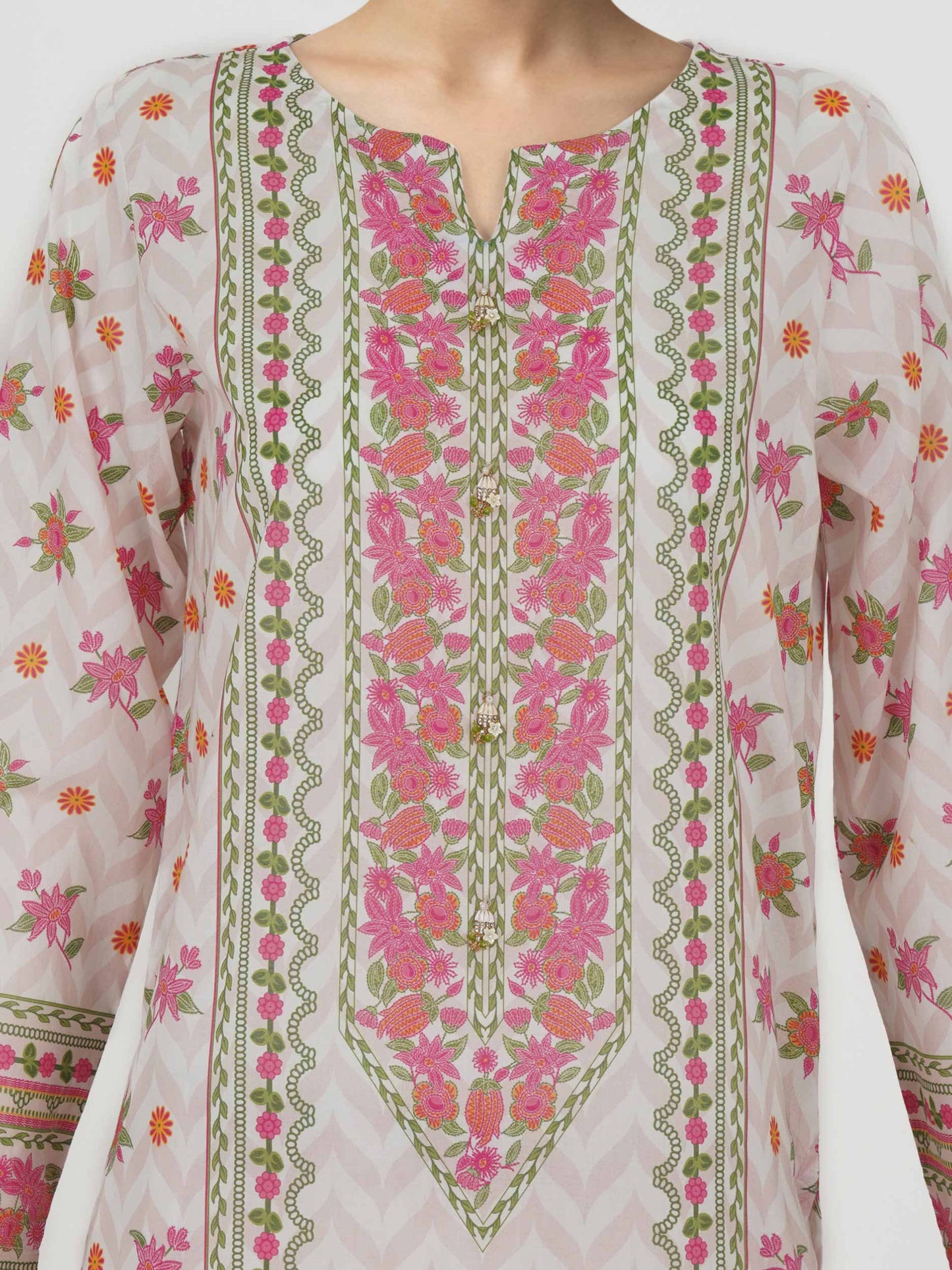 3 Piece Lawn Suit- Printed (Unstitched)