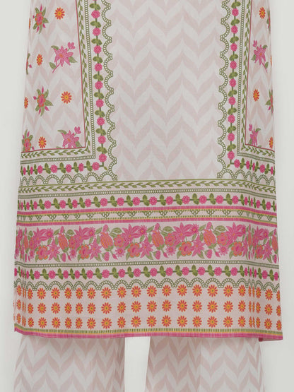 3 Piece Lawn Suit- Printed (Unstitched)