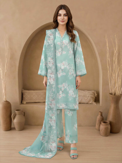 3 Piece Lawn Suit (Unstitched)