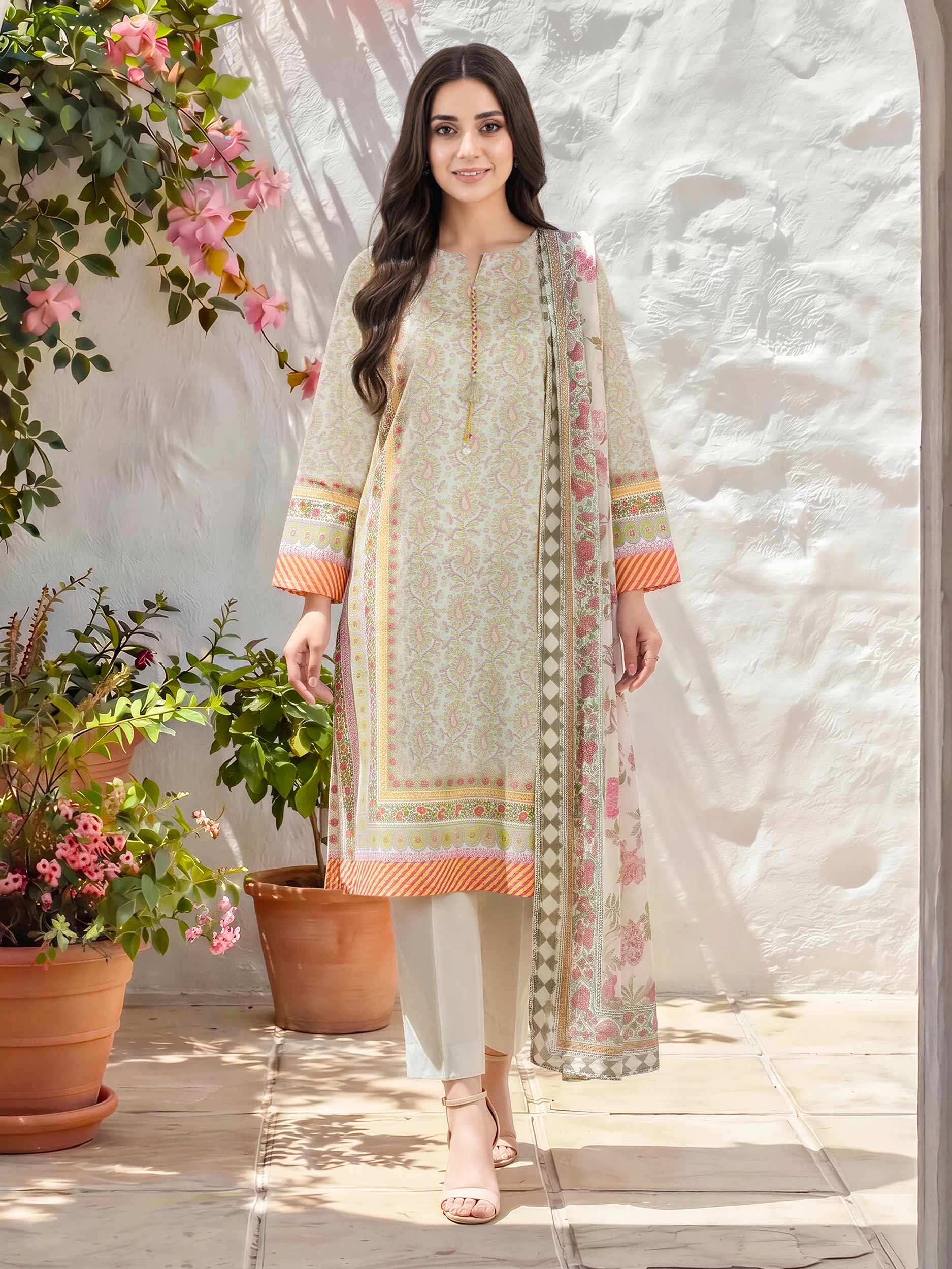 3 Piece Lawn Suit (Unstitched)