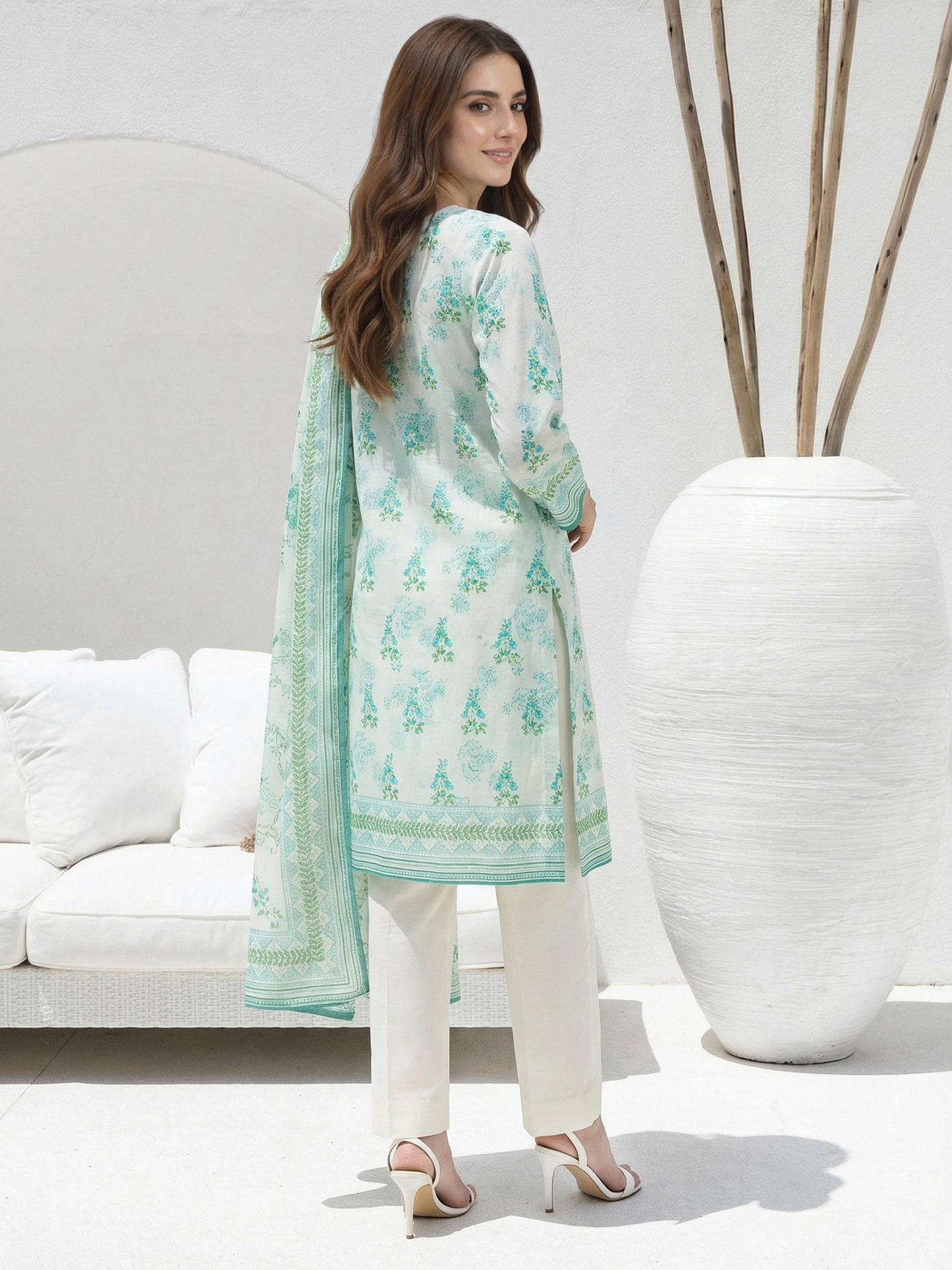 3 Piece Lawn Suit (Unstitched)
