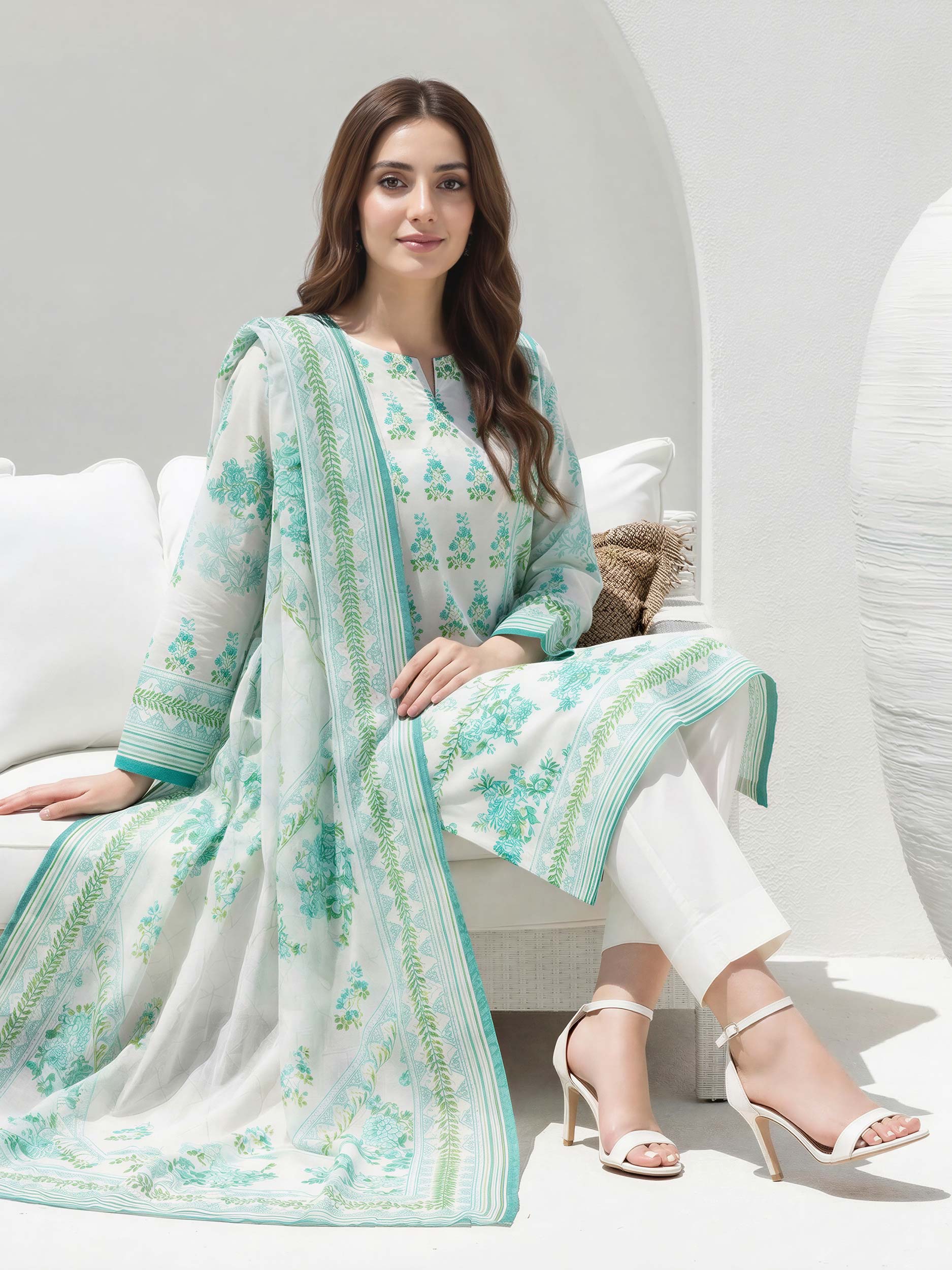 3 Piece Lawn Suit (Unstitched)