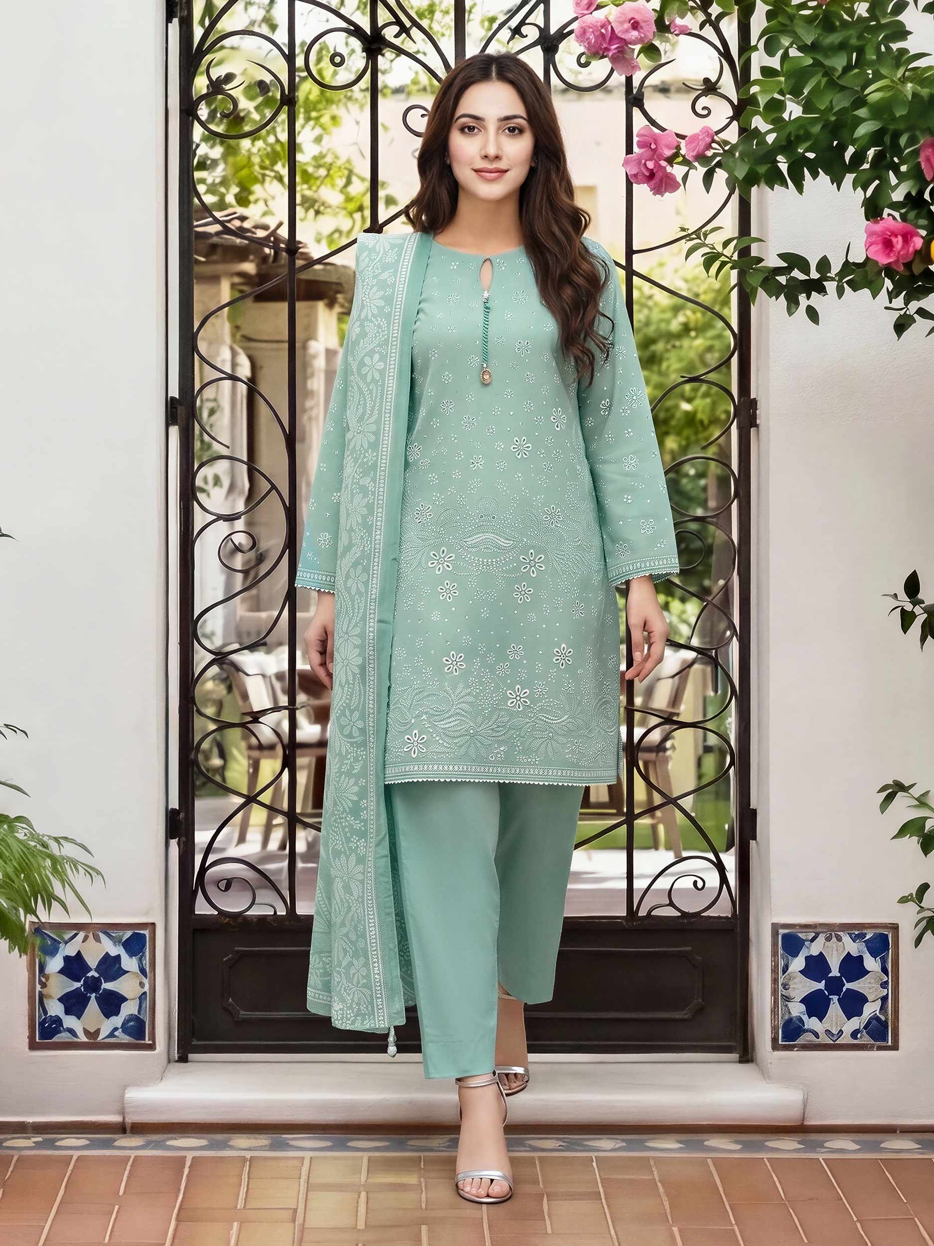 3 Piece Lawn Suit (Unstitched)