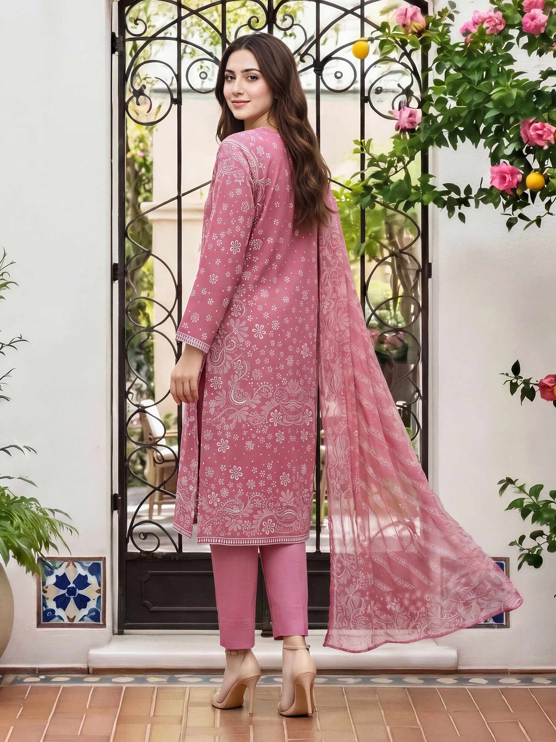 3 Piece Lawn Suit (Unstitched)