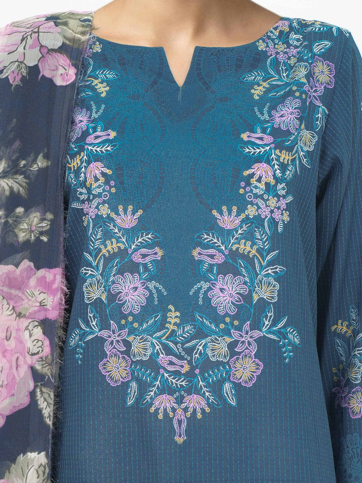 3 Piece Lawn Suit- Printed (Unstitched)