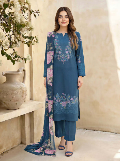 3 Piece Lawn Suit- Printed (Unstitched)