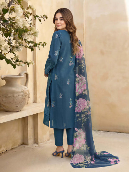 3 Piece Lawn Suit- Printed (Unstitched)