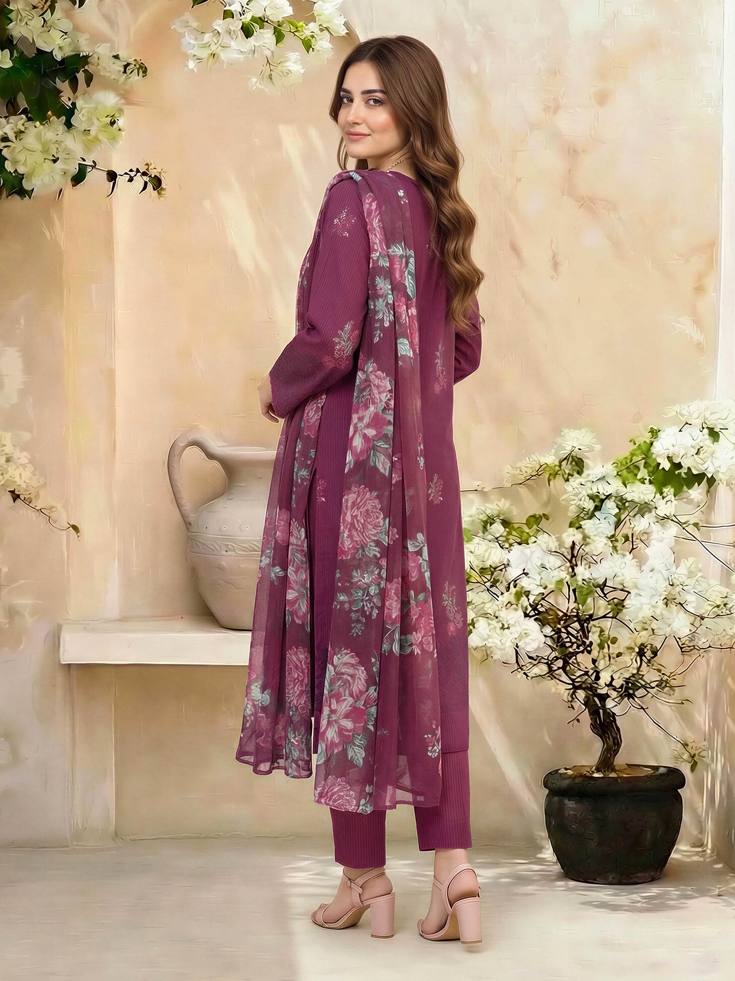 3 Piece Lawn Suit- Printed (Unstitched)
