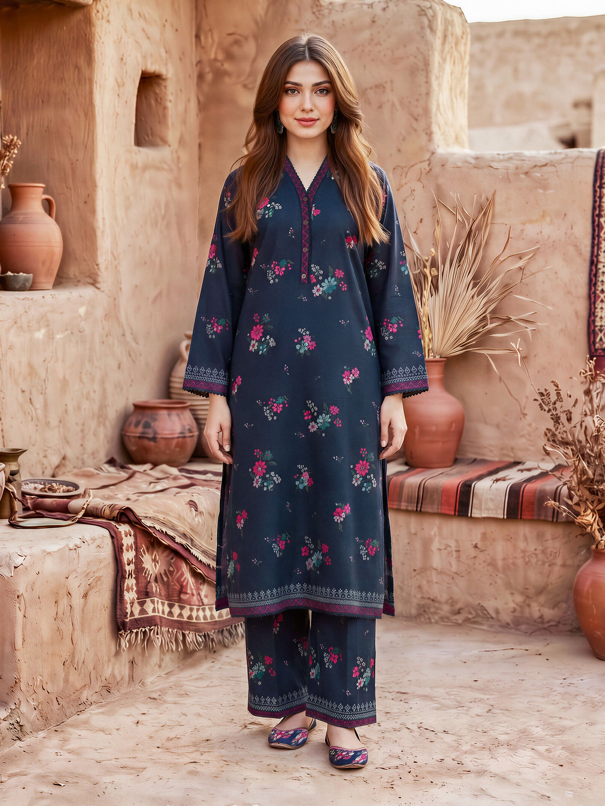 Slub Khaddar Shirt (Unstitched)