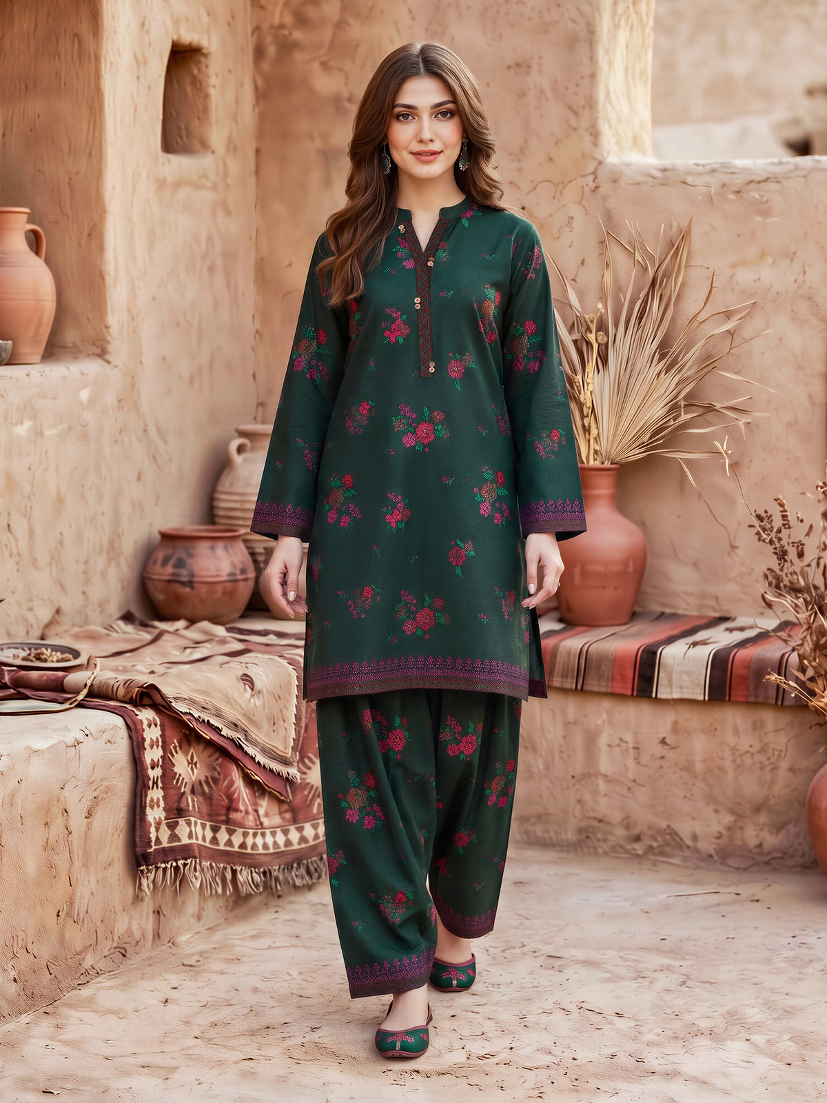 Slub Khaddar Shirt (Unstitched)