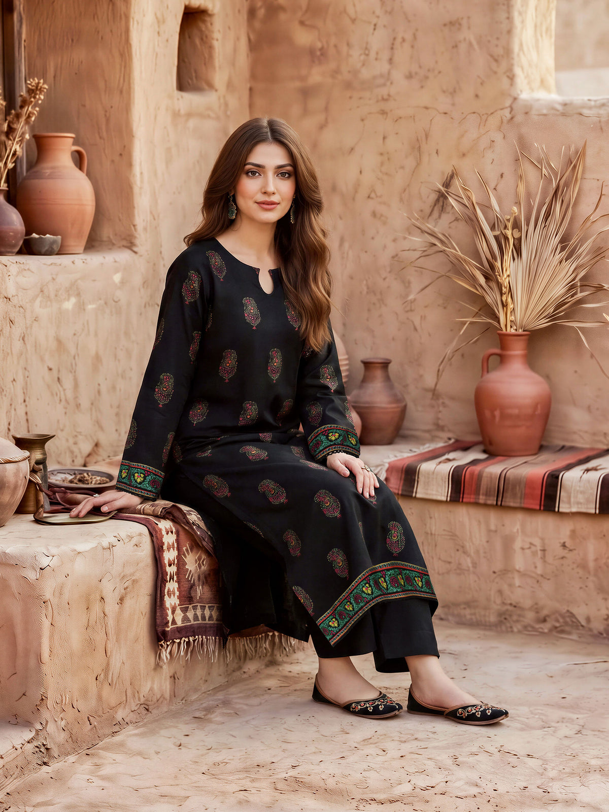 Poly Khaddar Shirt (Unstitched)