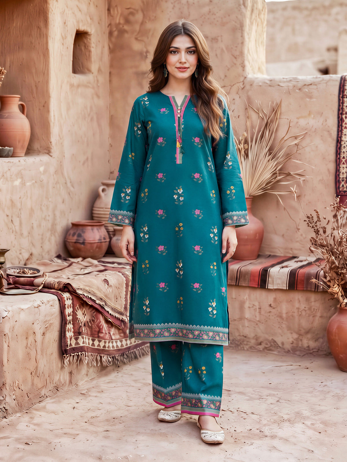 Poly Khaddar Shirt (Unstitched)