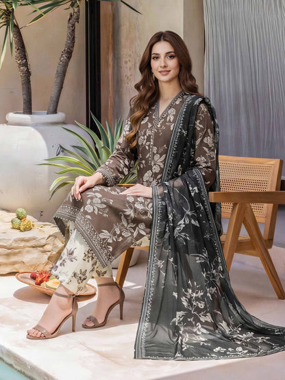 3 Piece Lawn Suit (Unstitched)