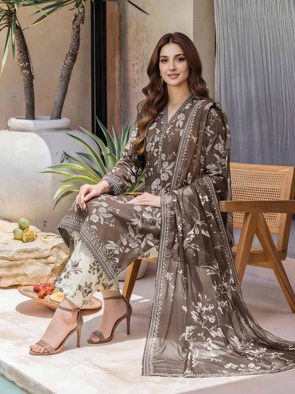 3 Piece Lawn Suit (Unstitched)