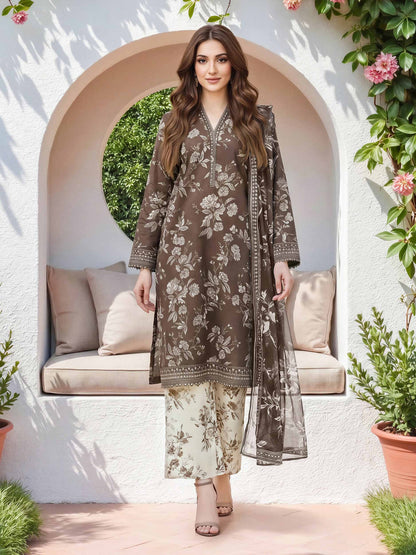 3 Piece Lawn Suit (Unstitched)
