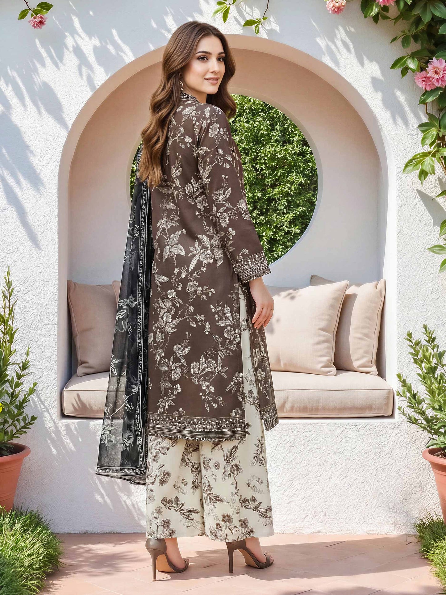 3 Piece Lawn Suit (Unstitched)