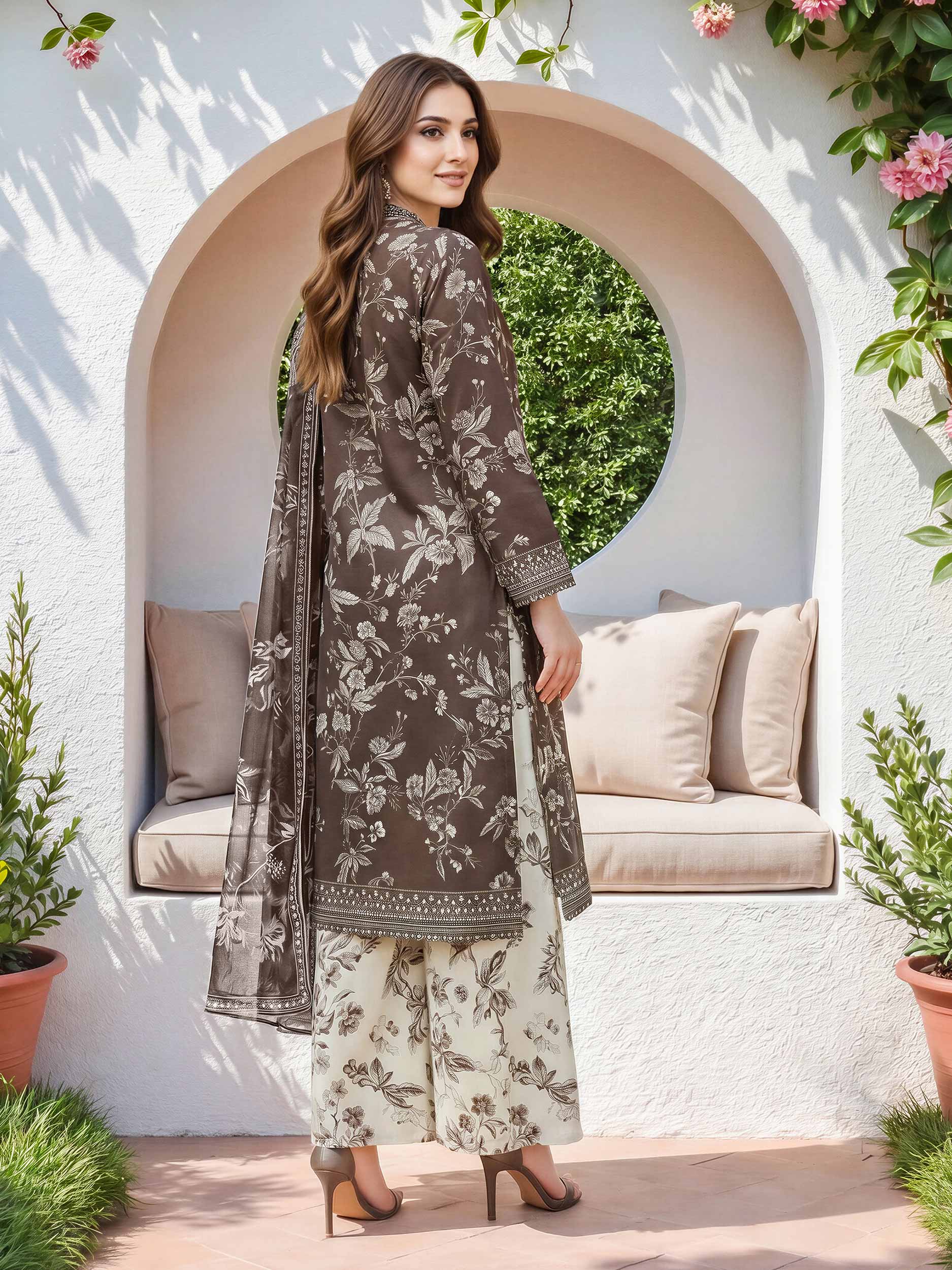 3 Piece Lawn Suit (Unstitched)