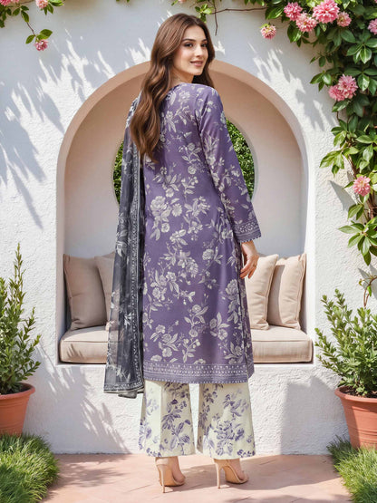 3 Piece Lawn Suit (Unstitched)