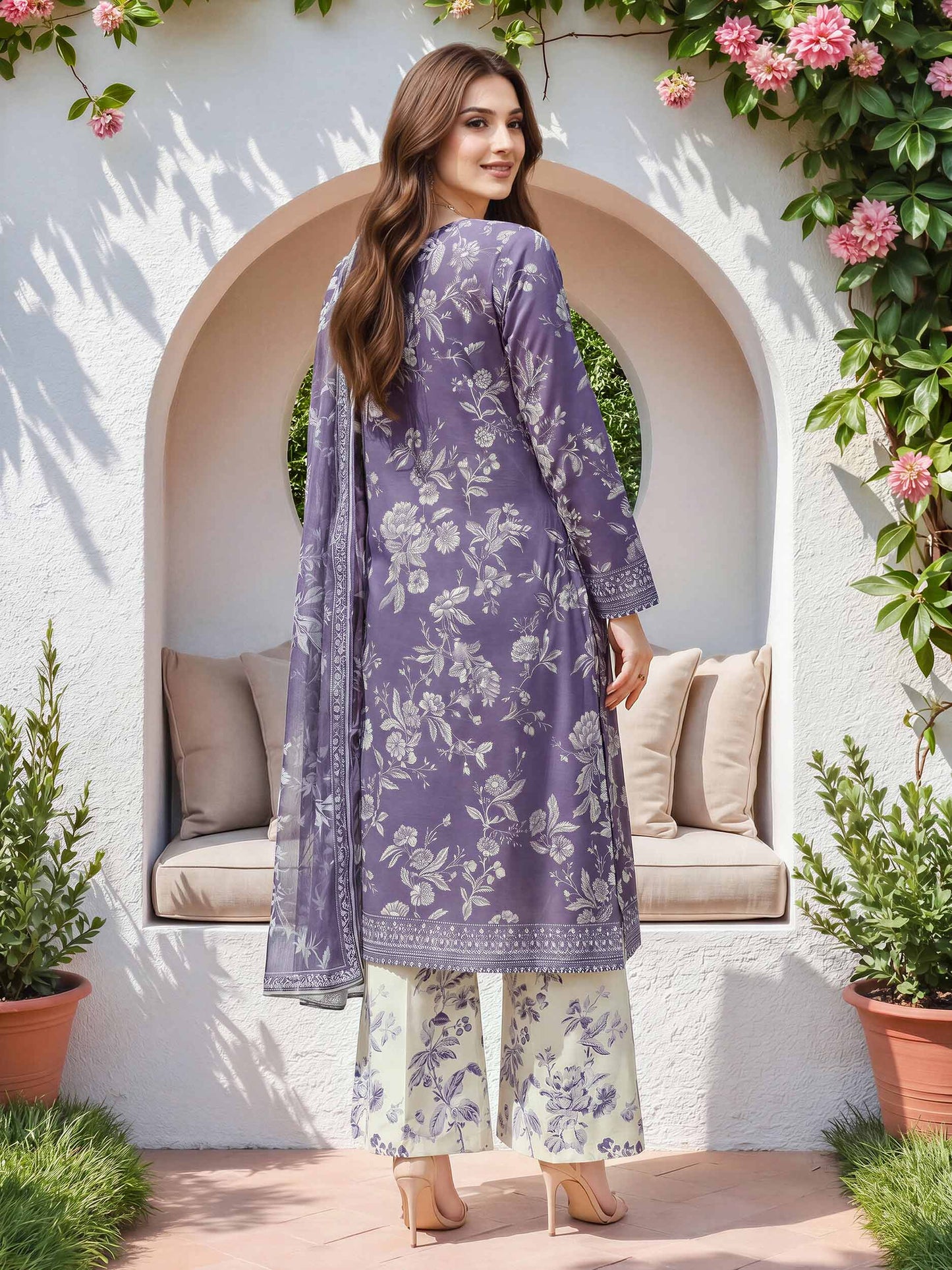 3 Piece Lawn Suit (Unstitched)