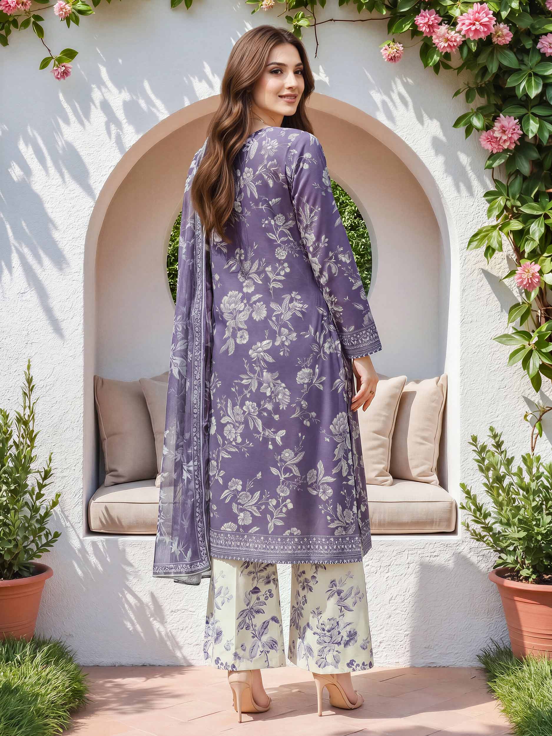 3 Piece Lawn Suit (Unstitched)