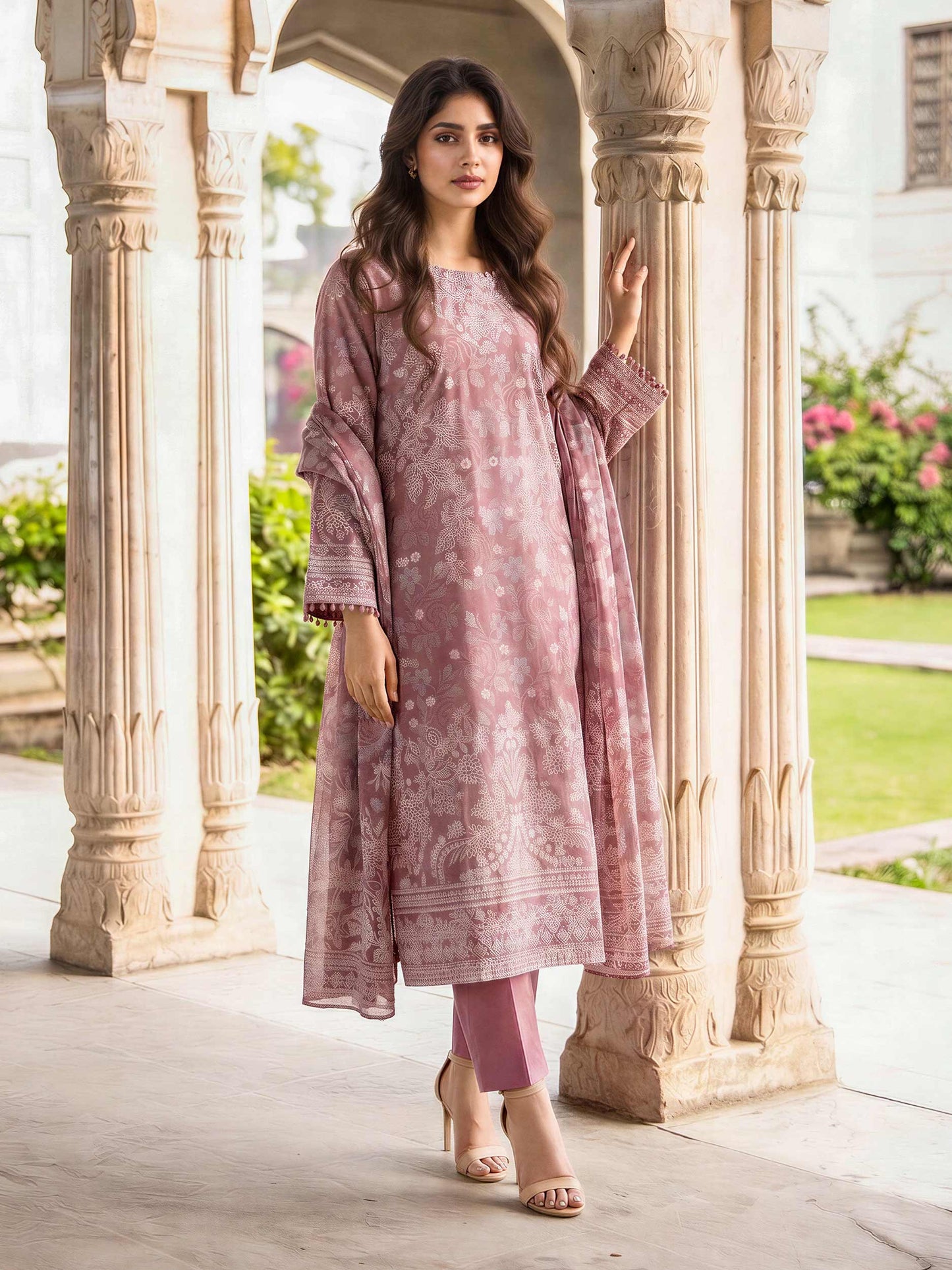 3 Piece Lawn Suit (Unstitched)