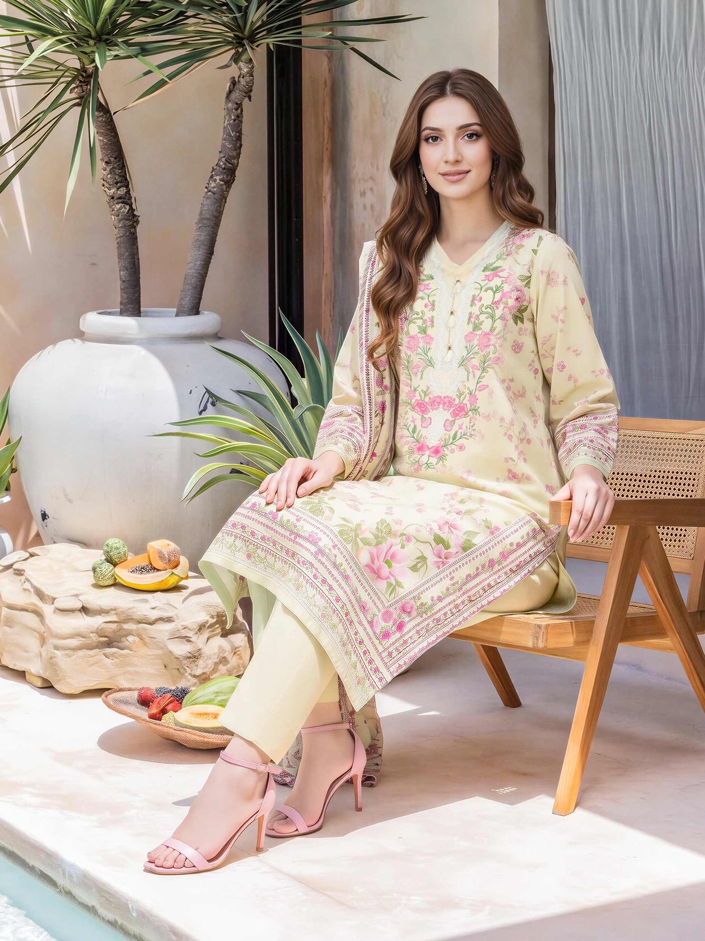 3 Piece Lawn Suit (Unstitched)
