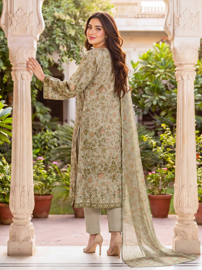 3 Piece Lawn Suit (Unstitched)