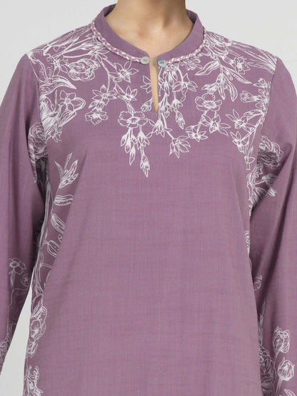 3 Piece Lawn Slub Suit (Unstitched)