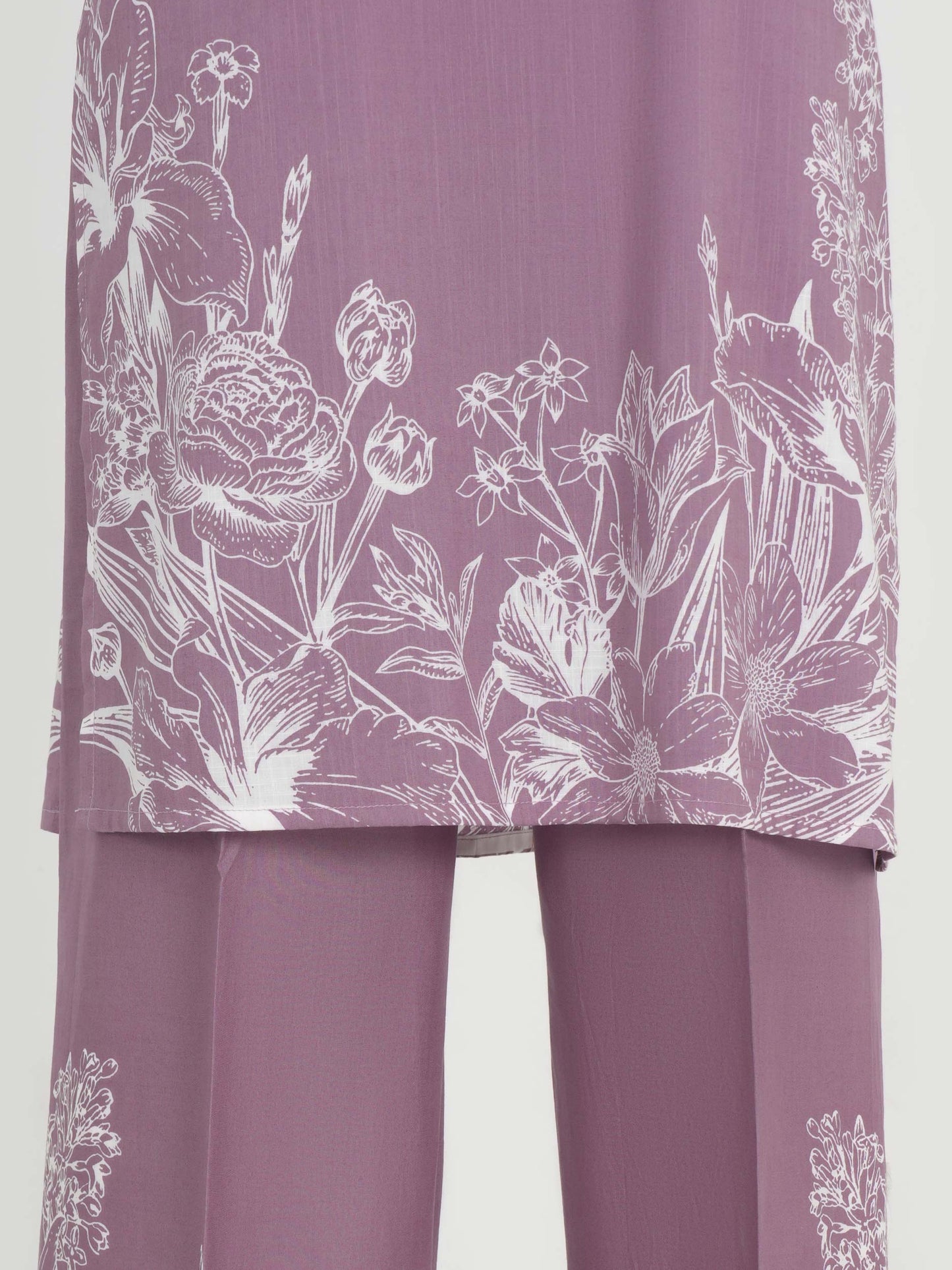 3 Piece Lawn Slub Suit (Unstitched)