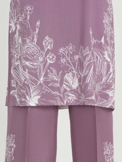 3 Piece Lawn Slub Suit (Unstitched)