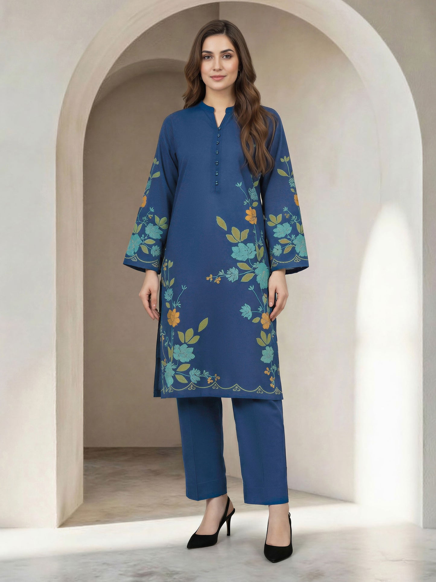 2 Piece Lawn Suit- Printed (Unstitched)