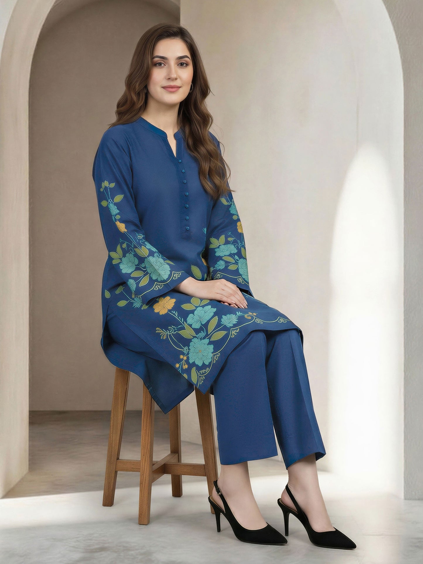 2 Piece Lawn Suit- Printed (Unstitched)